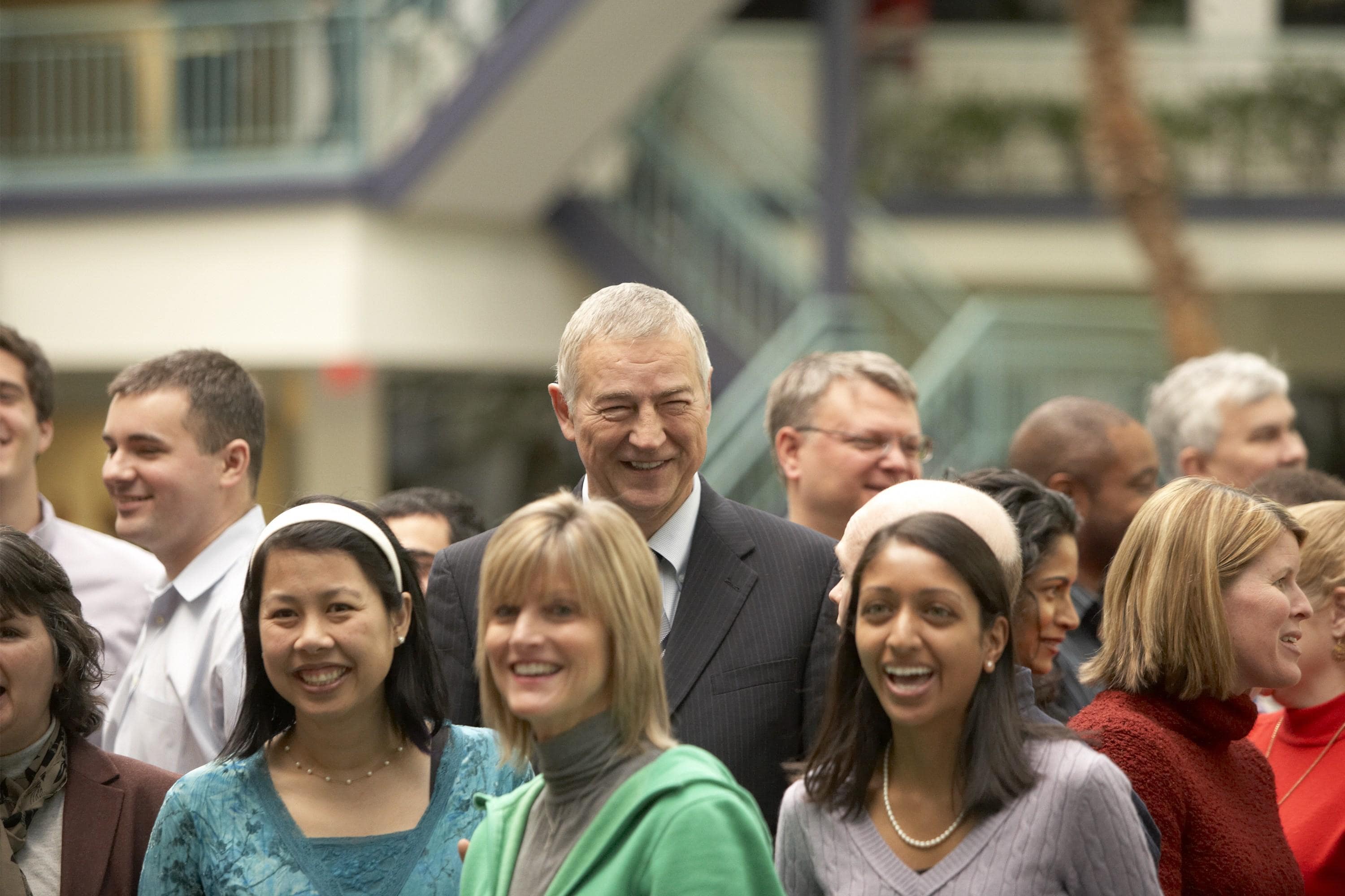 Jim Goodnight and SAS employees