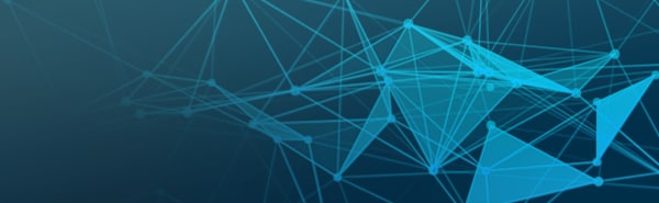 Abstract blue triangular patterns