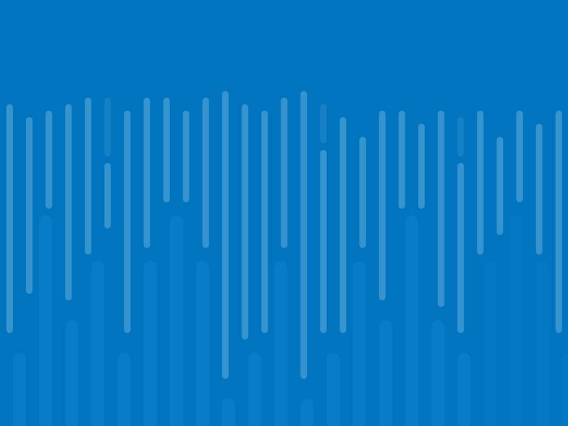 Abstract data visualization art on cobalt blue 