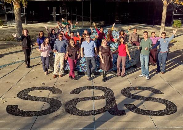 Large group of SAS employees  