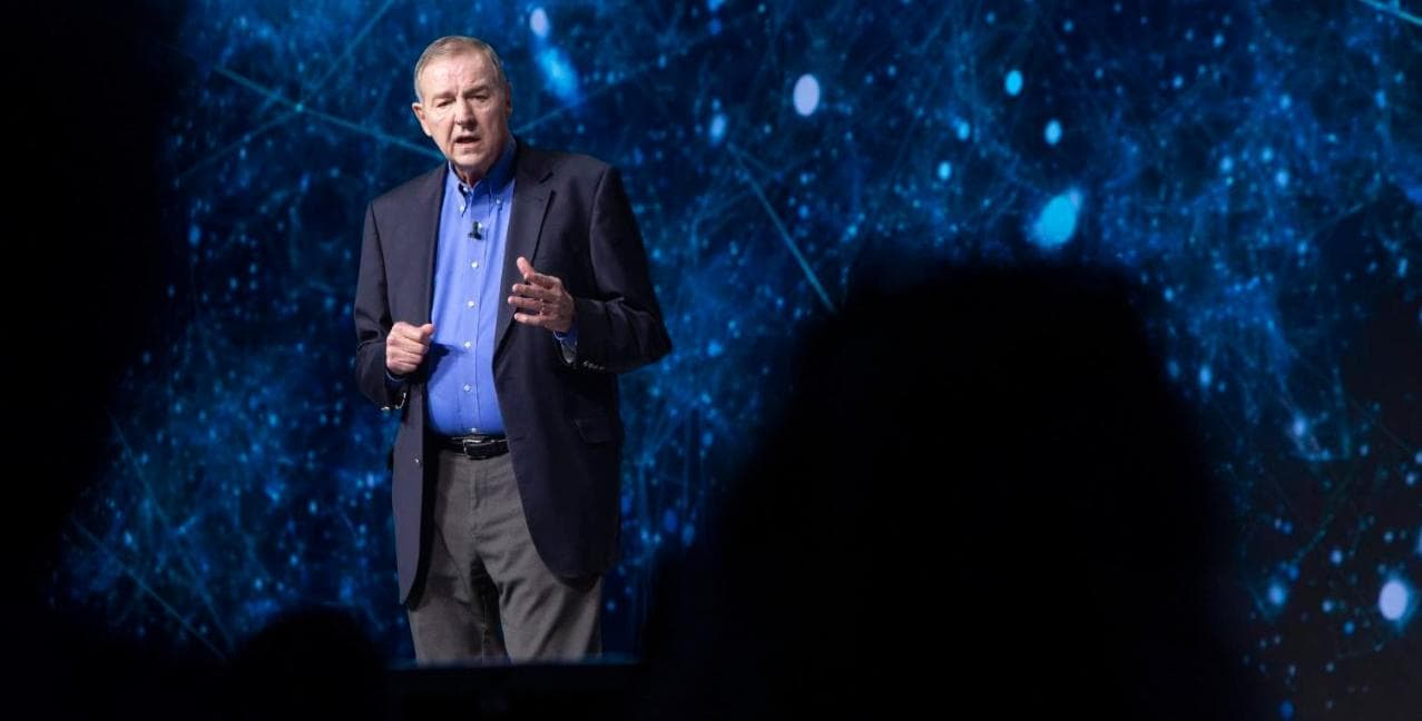 Dr. Goodnight Dr. Goodnight speaking at a conference