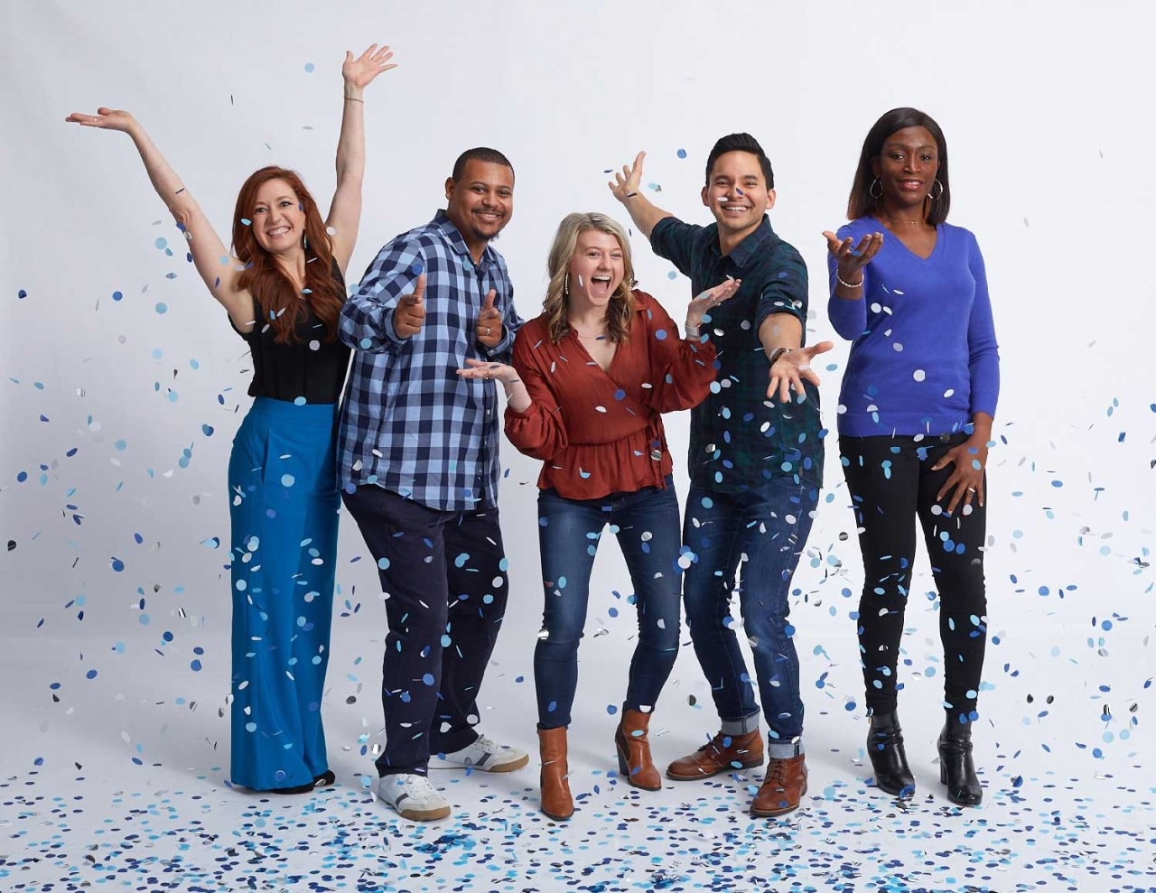 SAS employees celebrating