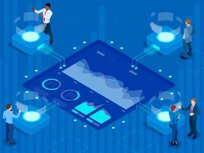 Illustration representing the development of trustworthy AI