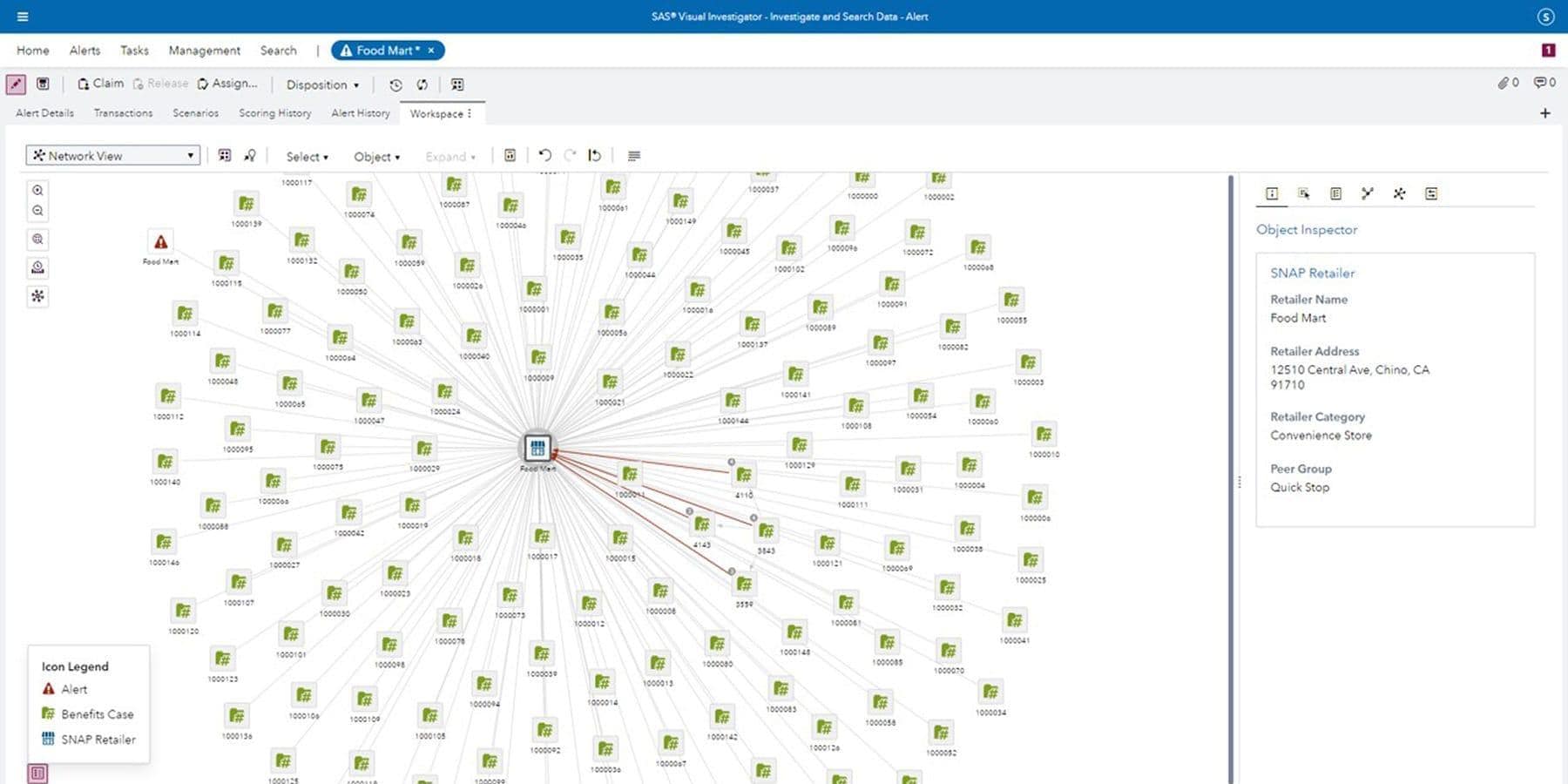 Screenshot of SAS Payment Integrity for Social Benefits