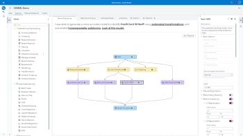 SAS Intelligent Decisioning showing retail rule set on desktop monitor