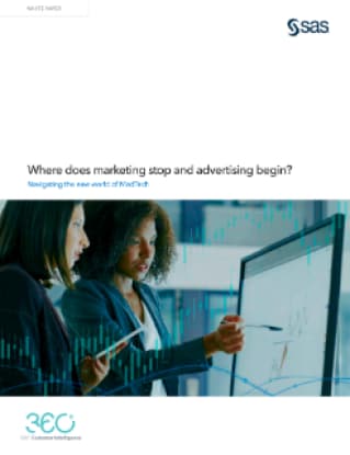 Where does marketing stop and advertising begin?
