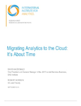 Migrating Analytics to the Cloud: It's About Time 