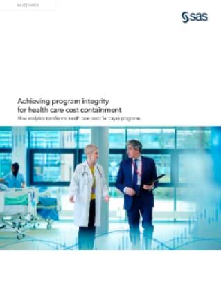 Achieving program integrity for health care cost containment