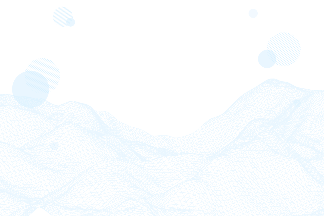 Blue lines and circles