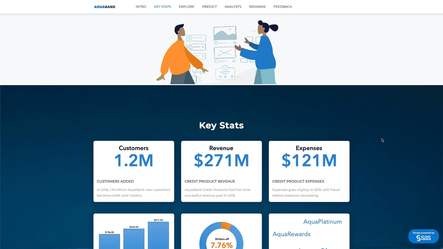 Screenshot of SAS Visual Analytics interactive web