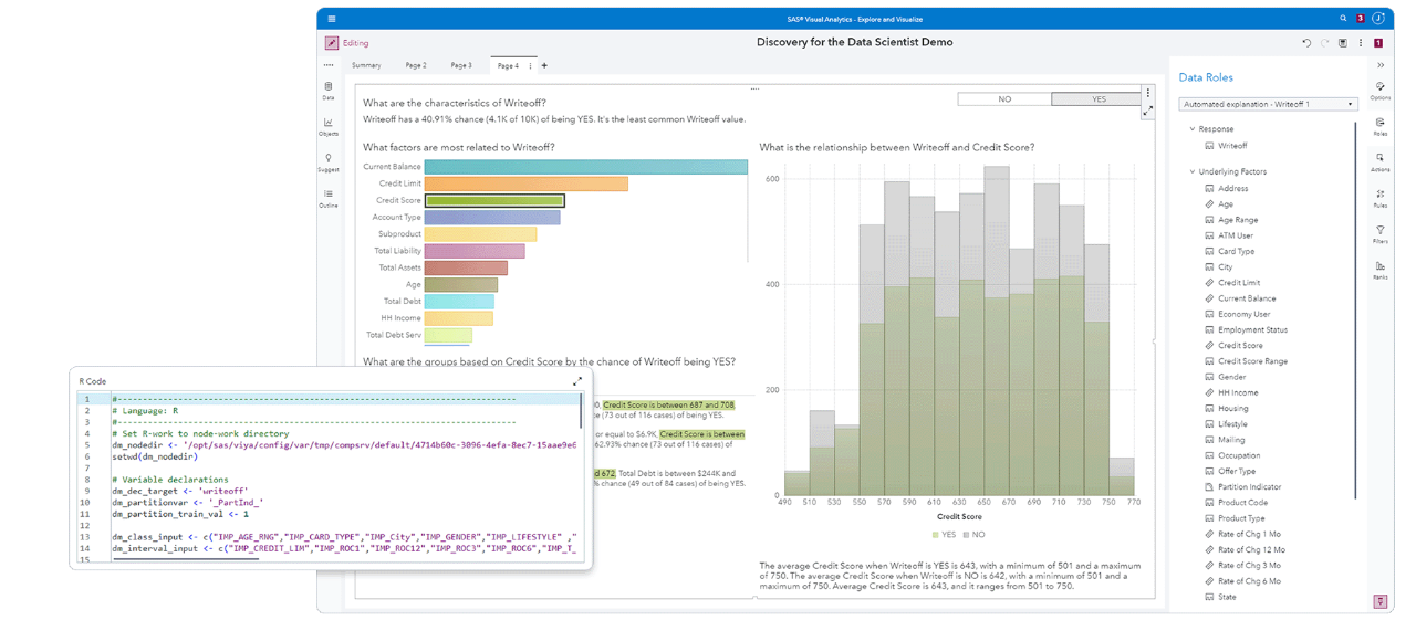 Screenshot of SAS VDML Pipeline with highlight